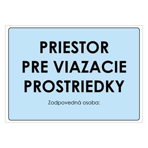 Priestor pre viazacie prostriedky, plast 1mm 297x210mm