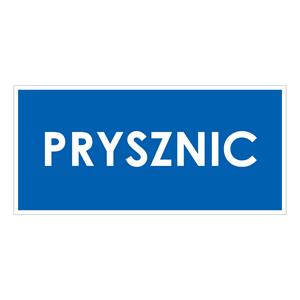 PRYSZNIC, niebieski - płyta PVC 2 mm 190x90 mm