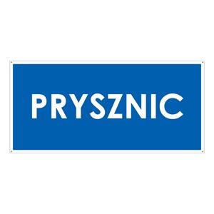 PRYSZNIC, niebieski - płyta PVC 2 mm z dziurkami 190x90 mm