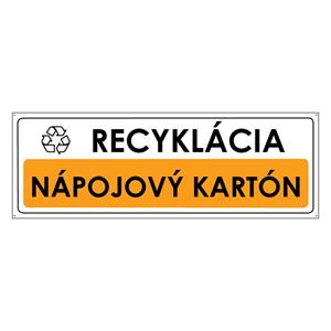 Recyklácia-Nápojový kartón, plast 2mm s dierkami-290x100mm