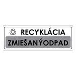 Recyklácia-Zmiešaný odpad, samolepka 290x100mm