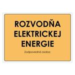 Rozvodňa elektrickej energie, plast 1mm 297x210mm