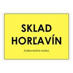 Sklad horľavín, plast 1mm 297x210mm