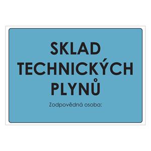 SKLAD TECHNICKÝCH PLYNŮ, plast 2 mm, A4