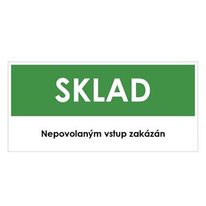 SKLAD, zelená, plast 1 mm 190x90 mm