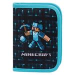 Školní penál jednopatrový Minecraft Blue Axe