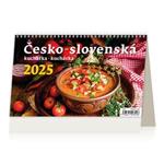 Stolní kalendář 2025 - Česko-slovenská kuchařka/kuchárka