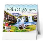 Stolní kalendář 2025 IDEÁL - Příroda, hory, řeky, jezera…