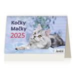 Stolní kalendář 2025 - Kočky/Mačky