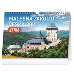 Stolní kalendář 2025 Malebná zákoutí Česka s extra velkým kalendáriem