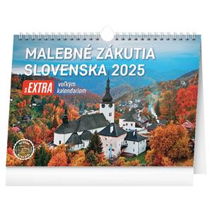 Stolní kalendář 2025 Malebné zákutia Slovenska s extra velkým kalendáriom