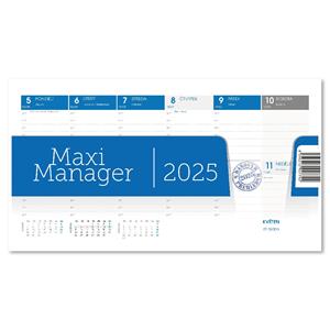 Stolní kalendář 2025 - Maximanager modrý