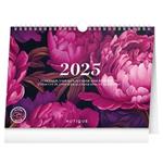 Stolní kalendář 2025 Pivoňky - Týdenní plánovací