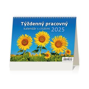 Stolní kalendář 2025 - Týždenný kalendár s citátmi