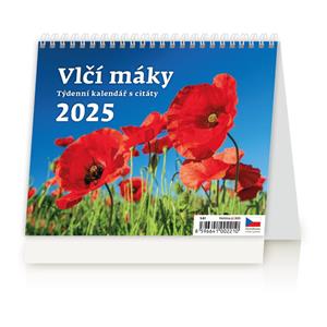 Stolní kalendář 2025 - Vlčí máky