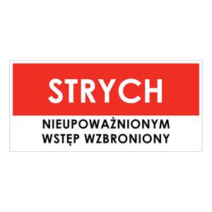 STRYCH, naklejka 190x90 mm