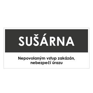 SUŠÁRNA, šedá, plast 1 mm 190x90 mm