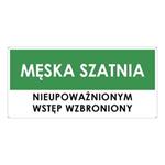 SZATNIA MĘSKA, zielony - płyta PVC 2 mm z dziurkami 190x90 mm