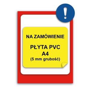 Tabulka na zakázku - plast A4, 5 mm