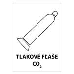 Tlakové fľaše CO2, samolepka 148x210mm