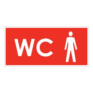 WC muži,plast 1mm,190x90mm